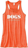 Dogs Because People Suck Flowy Racerback Tank