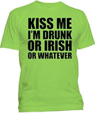 Kiss Me I'm Drunk or Irish T-Shirt