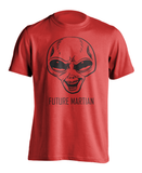 Future Martian T-Shirt Mars Red Planet Alien Graphic Tee Shirt