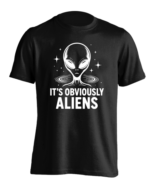 It's Obviously Aliens Funny Graphic T-Shirt