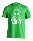 It's Obviously Aliens Funny Graphic T-Shirt