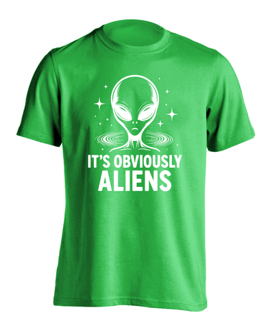 It's Obviously Aliens Funny Graphic T-Shirt