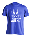 It's Obviously Aliens Funny Graphic T-Shirt