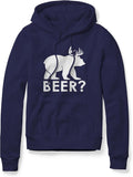 Funny Bear Deer Drinking Humor Beer Hoodie