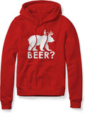 Funny Bear Deer Drinking Humor Beer Hoodie