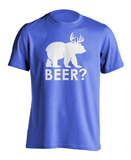 Funny Bear Deer Drinking Humor Beer T-Shirt