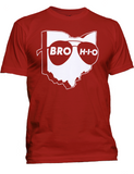 Men's "Brohio" Ohio Sports Fan Baseball T-Shirt
