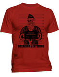 Bad Santa Arrested Funny Christmas T-Shirt