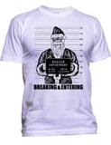 Bad Santa Arrested Funny Christmas T-Shirt
